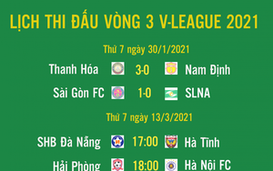 Lịch thi đấu vòng 3 V-League 2021: Pleiku và Lạch Tray mở hội