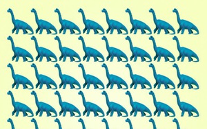 Thách thức thị giác 15 giây: Bạn có nhìn ra con khủng long khác biệt trong đàn?