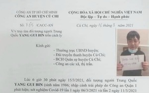 Truy tìm người Trung Quốc trốn cách ly tại TP HCM
