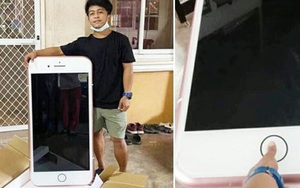 Đặt mua iPhone 7 giá rẻ trên mạng, chàng trai trẻ khóc ròng vì nhận được 'điện thoại' to bằng mặt bàn