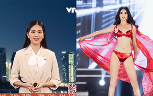 Cận cảnh nhan sắc người đẹp Hoa hậu Việt Nam dẫn bản tin VTV