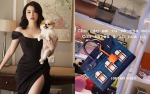 Rich kid Trinh Hoàng gây choáng với BST túi hiệu xếp đều tăm tắp, mở store luôn cũng được