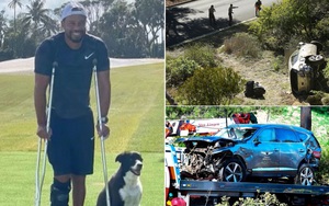 Tiger Woods lần đầu xuất hiện sau vụ tai nạn kinh hoàng