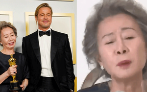 Sao Hàn 74 tuổi lập kỳ tích ở Oscar gây bão với biểu cảm xéo xắt khi trả lời lại câu hỏi về Brad Pitt: "Tôi có phải là chó đâu"