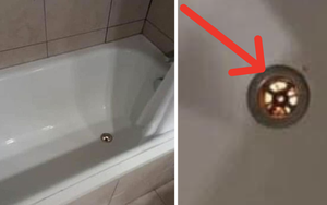 Bước vào phòng tắm khách sạn, cô gái phát hiện ánh sáng le lói ở lỗ thoát nước như ai nhìn trộm, hình ảnh khiến dân tình hoang mang