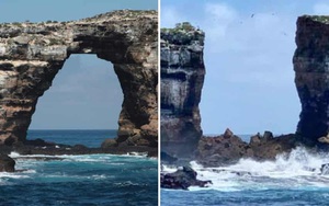Vòm đá nổi tiếng Darwin's Arch bất ngờ sụp đổ xuống biển, nguyên nhân không phải do con người