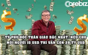 Tuổi 65 của Bill Gates: Độc thân nhiều tiền, nếu xài 1 triệu USD/ngày thì phải mất 400 năm mới tiêu hết tài sản
