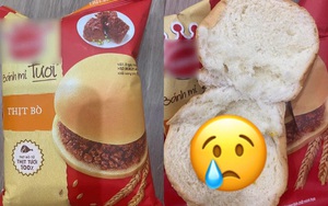 Cô gái mua bánh mì tươi nhưng khi mở ra thì lại "chằm Zn" vì phần nhân thịt: Thế này thì làm sao dám ăn đây?
