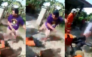 Video: Giận dữ vì đội cứu hỏa đến muộn, dân làng lao tới hành hung