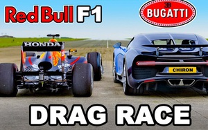 Bugatti Chiron tranh tài với xe đua F1 và cái kết khó không phải ai cũng đoán đúng