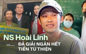 NS Hoài Linh cuối cùng đã giải ngân xong 15,2 tỷ, kết thúc chuyến từ thiện cứu trợ miền Trung bão lũ giữa mùa hè