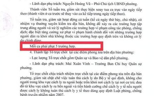 Xôn xao, giao chỉ tiêu phạt người dân rời khỏi nhà ở TPHCM