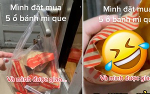 Đặt mua 5 ổ bánh mì que trên mạng, tới lúc nhận hàng cô gái bỗng 'khóc không thành tiếng' vì thứ mà mình sắp ăn