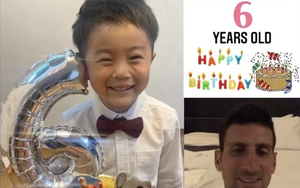 Cậu bé Nhật Bản bất ngờ nhận được lời chúc từ Novak Djokovic trong ngày sinh nhật 6 tuổi.
