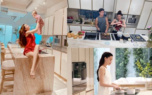 Cận cảnh căn bếp đặc biệt trong biệt thự mới tậu của vợ chồng Hồ Ngọc Hà