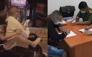 Bị phạt 9,2 triệu đồng vì để bạn gái ngồi sau điều khiển xe máy bằng chân