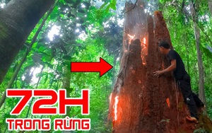 Thử thách sinh tồn 72 tiếng trong rừng, nhóm đi rừng hun khói gốc cây mục: Có gì bên trong?