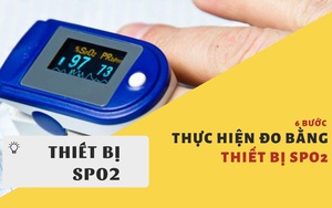 6 bước thực hiện đo bằng thiết bị SpO2