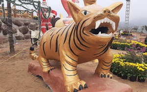 Tượng hổ giống heo gây tranh cãi ở Thanh Hóa