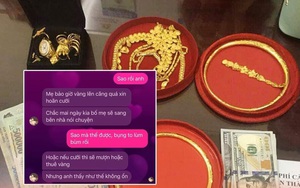 Cô dâu bụng bầu 5 tháng bị nhà chồng đòi hoãn cưới vì vàng đang "đu đỉnh"