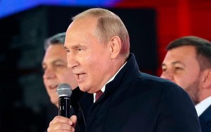 Tổng thống Putin phát biểu tại sự kiện chào mừng 4 vùng lãnh thổ mới sáp nhập Nga