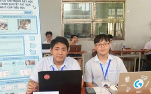 Học sinh viết phần mềm giúp người khuyết tật dùng máy tính