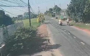 Hai người mặc sắc phục CSGT đánh người dân trên đường là Công an huyện Tân Trụ