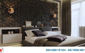 Làm mới phòng ngủ với thiết kế tường độc lạ