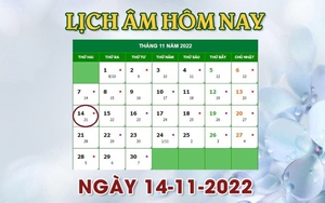 Lịch âm 14/11 - Tra cứu lịch âm hôm nay thứ 2 ngày 14/11/2022