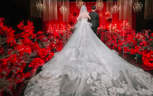 Đám cưới phong cách châu Âu sang trọng trong không gian ngập sắc đỏ