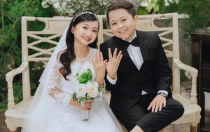 Cặp đôi tí hon 'gây bão' với lễ cưới ngọt ngào, lãng mạn tại Nghệ An