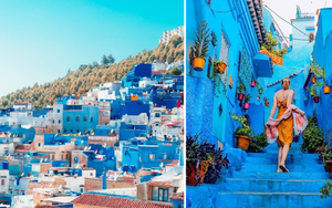Ghé thăm thị trấn toàn màu xanh độc đáo: Giữa châu Phi lại có thiên đường bí mật như Santorini thứ hai