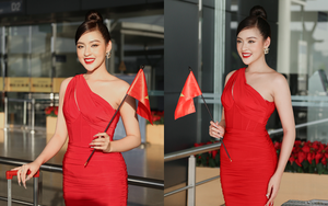 Hot girl "trứng rán cần mỡ" Trần Thanh Tâm lên đường thi Hoa hậu: Xúc động vì tưởng không ai ra tiễn