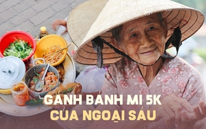 Gánh bánh mì ''độc lạ Bình Dương'' của bà cụ 86 tuổi: ''Ai không có tiền ngoại cho luôn để bà con ăn lót dạ"