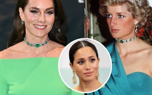 Vương phi Kate diện choker triệu đô, dân mạng lại "réo tên" nhà Meghan