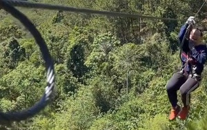 Giữa rừng thông Đà Lạt bỗng vang lên tiếng hét thất thanh của người chơi zipline: Trải nghiệm "nhớ đời" không phải ai cũng có!