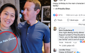 Ông chủ Facebook đăng ảnh chúc mừng sinh nhật vợ thu hút tương tác khủng, dân tình thích thú với 3 từ đơn giản chứng minh "nóc nhà uy tín"