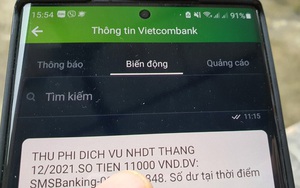 Vì sao ngân hàng miễn phí giao dịch online nhưng tăng phí tin nhắn SMS?