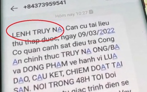 Nhiều người bất ngờ nhận "lệnh truy nã, bắt khẩn cấp" qua điện thoại