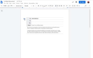 Google tích hợp Gmail vào Docs, cho phép soạn và gửi email siêu tiện lợi