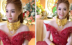Xuất hiện cô dâu Bạc Liêu đeo vàng trĩu cổ kín tay, khoản nhan sắc cũng khiến dân tình trầm trồ