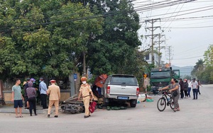 Thanh Hóa: Chở lãnh đạo ra sân bay, xe biển xanh tông chết 2 người