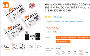 Nhận cái kết "đắng" khi ham rẻ mua thẻ micro SD dung lượng lớn 512GB giá rẻ bèo chỉ 120k