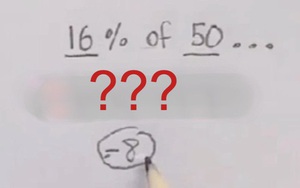 Tính nhanh: "16% của 50 là?..." - Cách giải thu hút 1,2 triệu người theo dõi, đến trẻ Tiểu học nhìn qua cũng hiểu được!