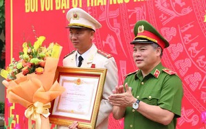 Trao Huân chương Dũng cảm của Chủ tịch nước cho đại úy cảnh sát cứu sống 4 người