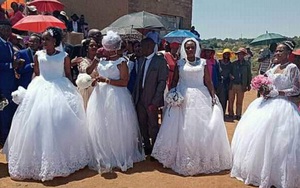 Clip: 4 cô dâu vui vẻ cưới chung 1 chú rể, không khí đám cưới vui vẻ bất ngờ khiến dân mạng bối rối