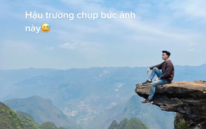 Hậu trường tấm ảnh chụp vách đá cheo leo khiến ai nhìn cũng muốn run chân theo