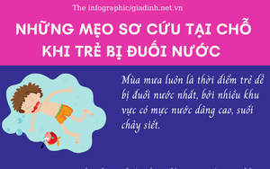 Những mẹo sơ cứu tại chỗ khi trẻ bị đuối nước