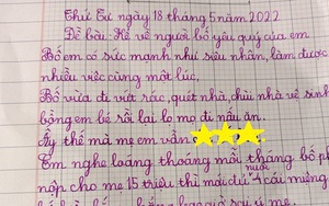 Bài văn tả bố của học sinh tiểu học: Có sức mạnh như "siêu nhân" nhưng vẫn phải sợ "thế lực" này