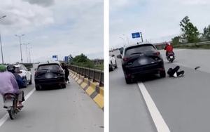 Lời khai của tài xế lái chiếc xe Mazda CX-5 hất văng vợ xuống đường